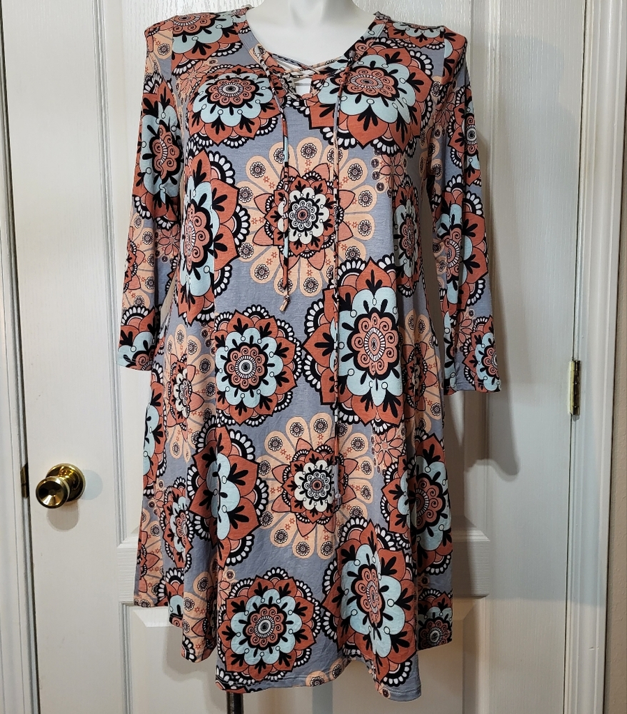 My Boutique Floral Knee-Lenght Dress